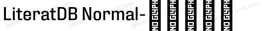 LiteratDB Normal字体转换